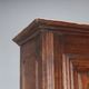 Antique baroque wardrobe in oak with safe, Italy, late 19th century.