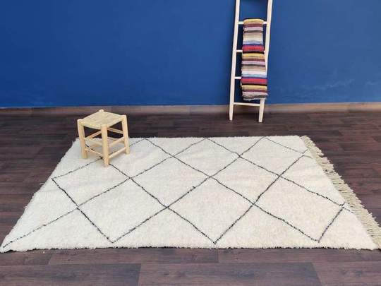 Tapis berbère beni ouarain losanges 200x290 cm