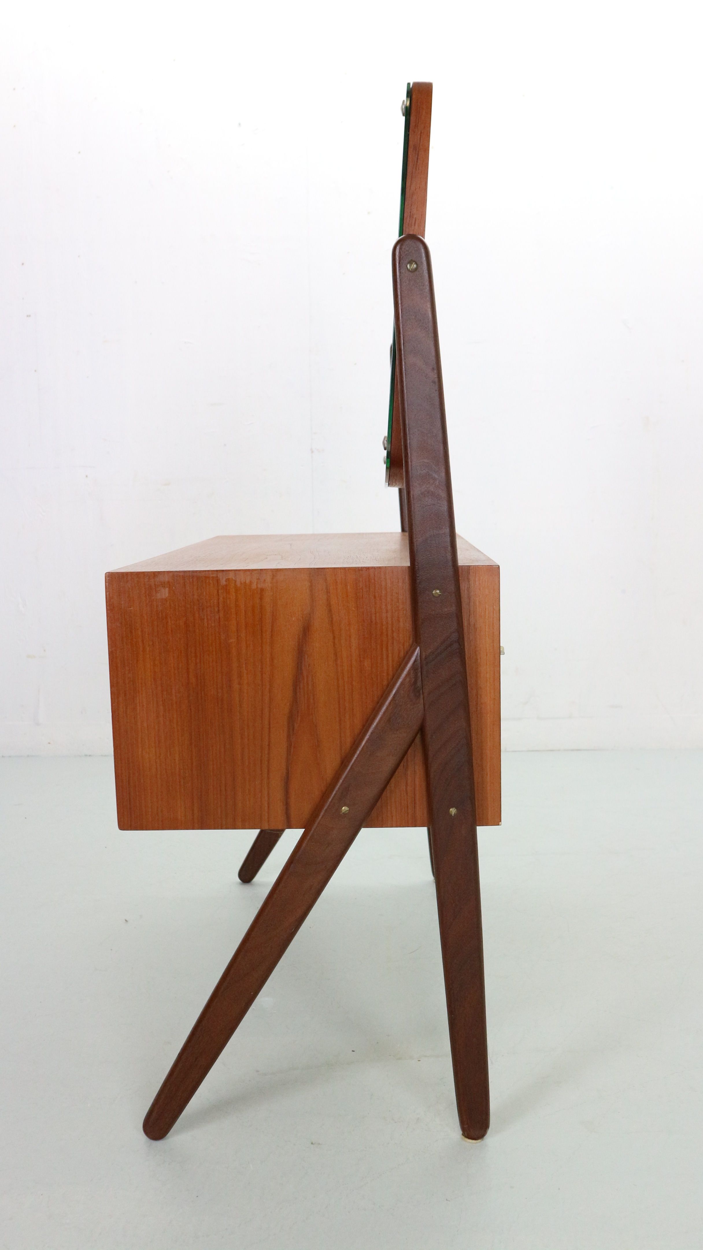 Mid-Century Danish Dressing Table in Teak by by AG Spejl Kobberbeskyttet, 1960s