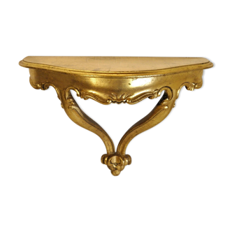 Console d'applique dorée