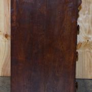 Commode en bois dur flammé victorien XIXe siècle avec tiroir caché