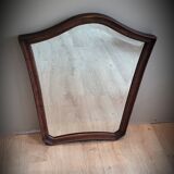 Trapezoid wood mirror 58x73