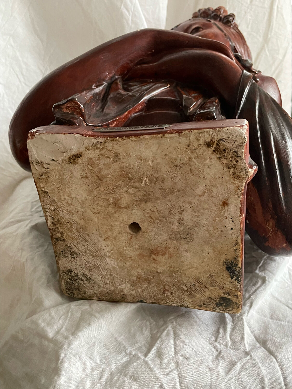 Bust of the Recamier in painted plaster