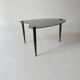 side table black glass free form 1950s 1970s Guariche