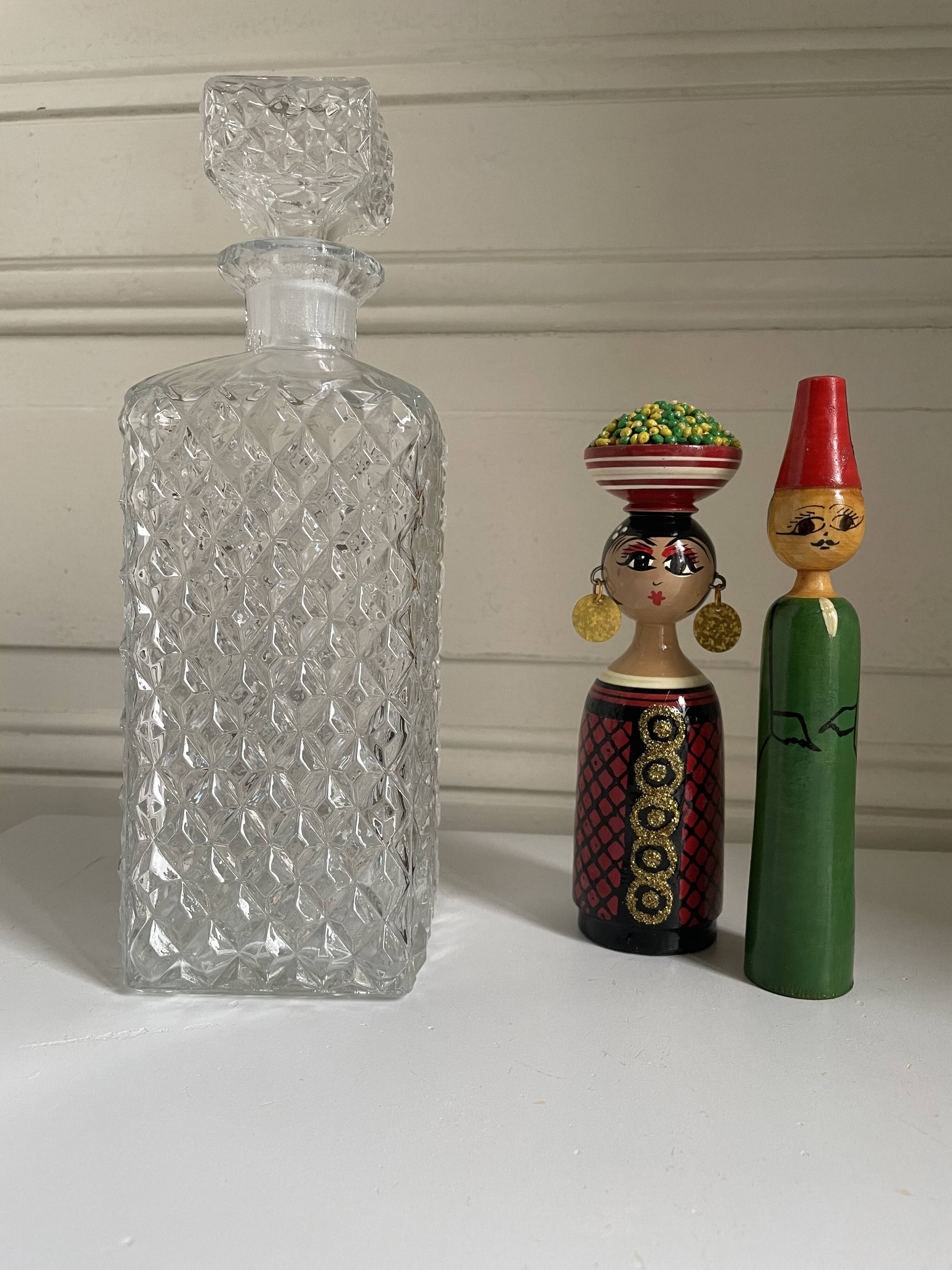 Vintage Moroccan doll duo