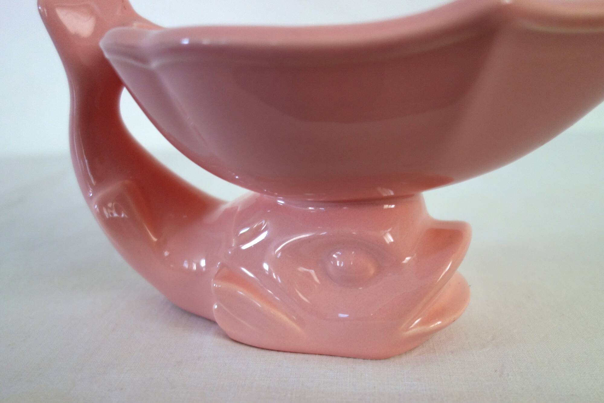 Vintage earthenware fish pocket from Salins