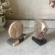 asymmetrical marble Art Deco bookends