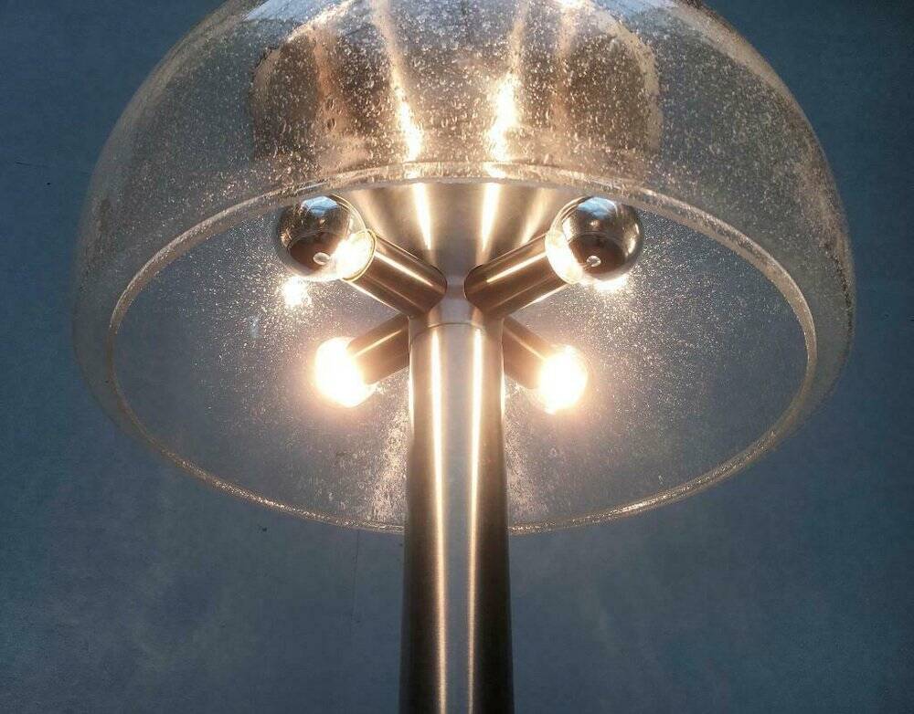 Swiss mushroom table lamp in space age style from the 1960s by Temde.