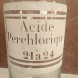 Lot of 2 vials of apothecary, alcohol and acid