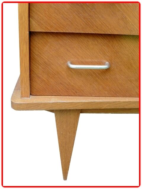 Commode vintage pieds fuselés 1970