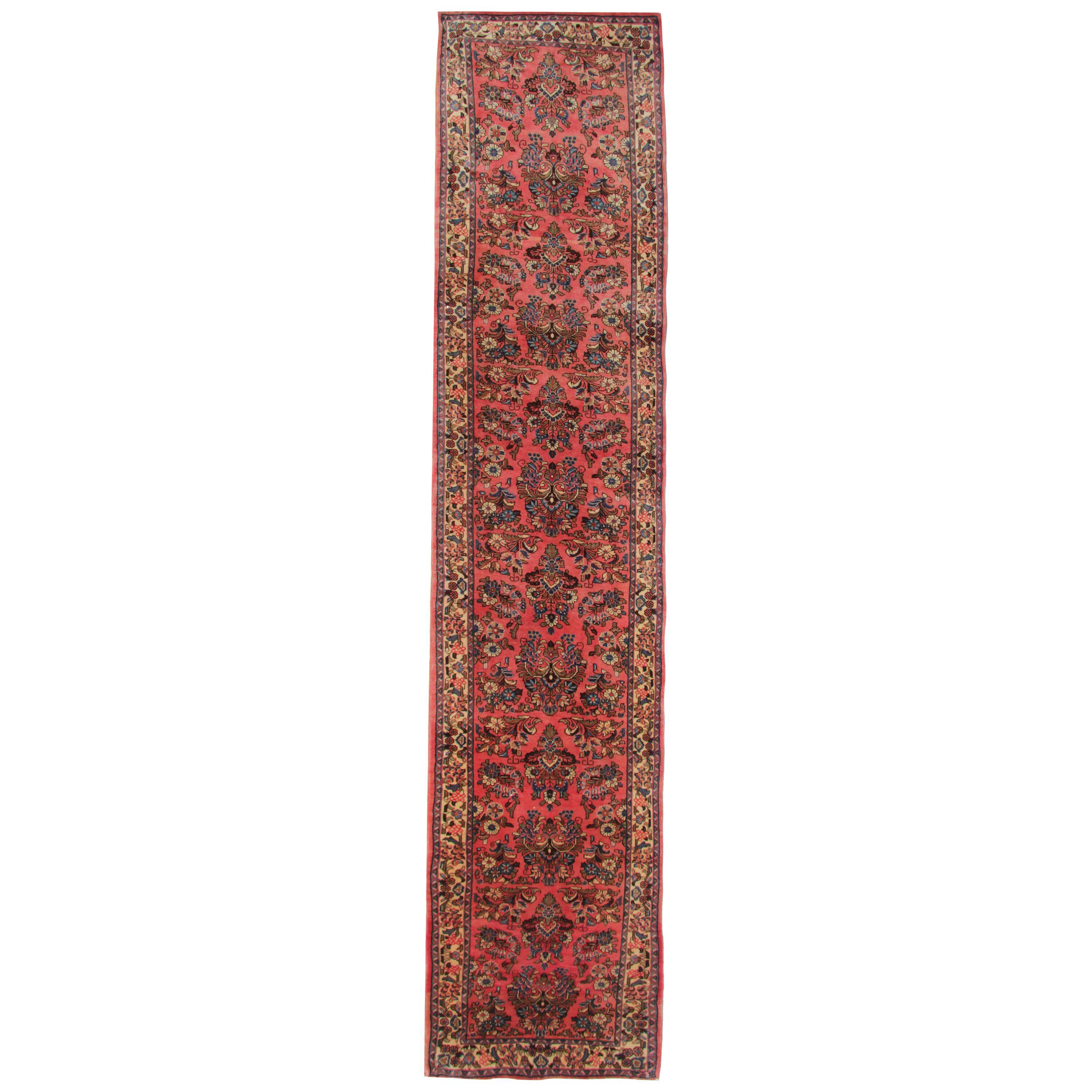 Wool Rugs Stair Runners, Red Arts Craft Runner Rug Handmade Oriental Carpet