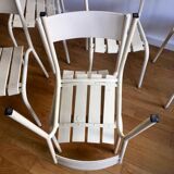 Old chairs of gardens or beaches