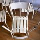 Old chairs of gardens or beaches