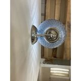 Contemporary "ballotton" blue murano glass wall sconce
