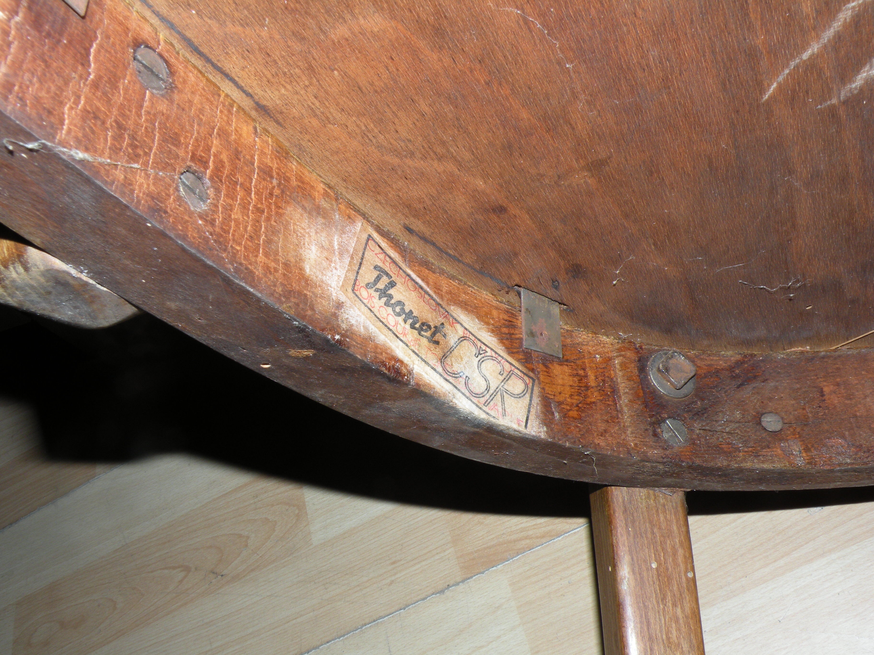 Fauteuil Thonet, bois courbé 1940, 1950
