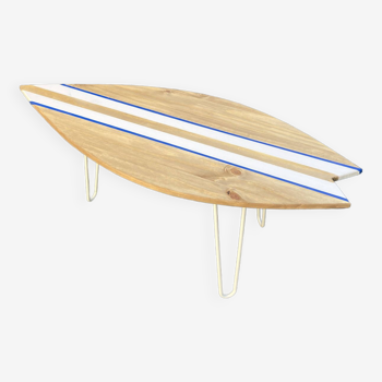 Surf coffee table | hairpin feet
