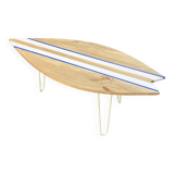 Surf coffee table | hairpin feet