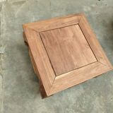 "Opium" coffee table in carved solid wood - Chic Ethnic Style