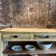 Sideboard 3 drawers patinated