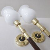 Pair of vintage wall lights Maison Lancel 1950