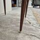 Louis XVI style mahogany bouillotte table in marquetry and bronze