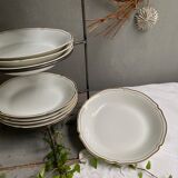 Hollow plates Limoges porcelain