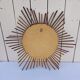 Rattan sun mirror, 1960s design, vintage