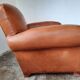Old leather club chair 1940-1950