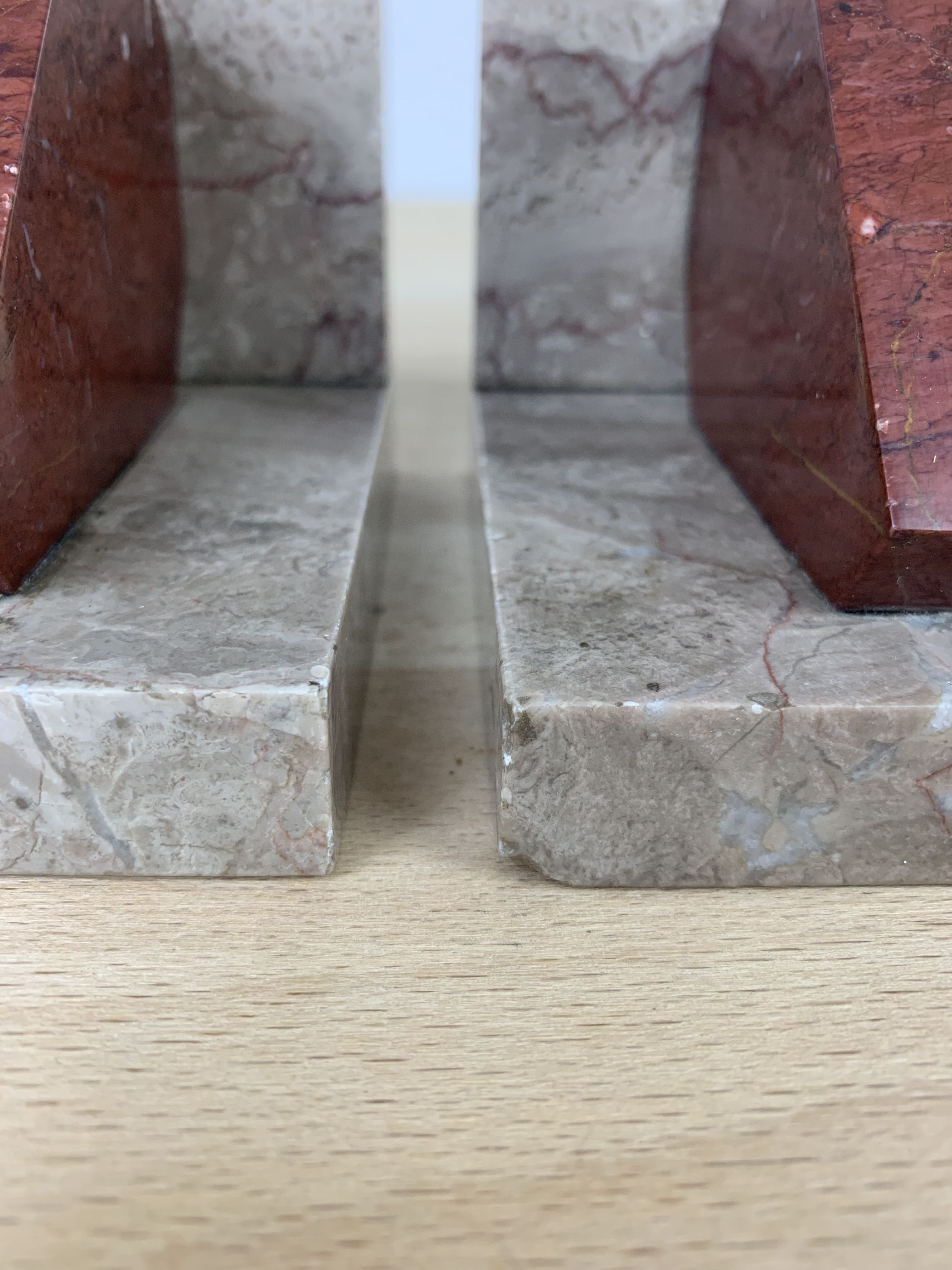 Pair of greenhouses geometric marble books art deco