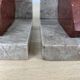 Pair of greenhouses geometric marble books art deco
