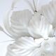 Ceiling light foliage in white metal early 1970s
