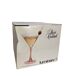 Set of 4 Luminarc Cocktail glasses with pink stems, original label from 1980.