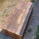 Large vintage wooden chest gymnast plinth