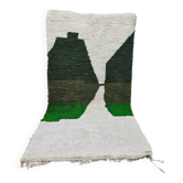 Tapis berbère vert en laine 140/260cm