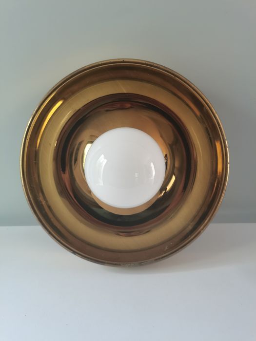 Italian brass wall lamp, diam. 39 cm