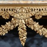 Console Table in Golden Wood, Louis XVI style – 2nd part 19th century