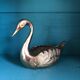 Vintage swan in golden brass
