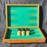 Old backgammon game