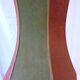 Lampe en bronze et velours 70 cm