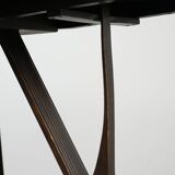 Dutch dining table/folding table from the 20th century 105cm diameter