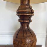 Lampe brutaliste XL en bois