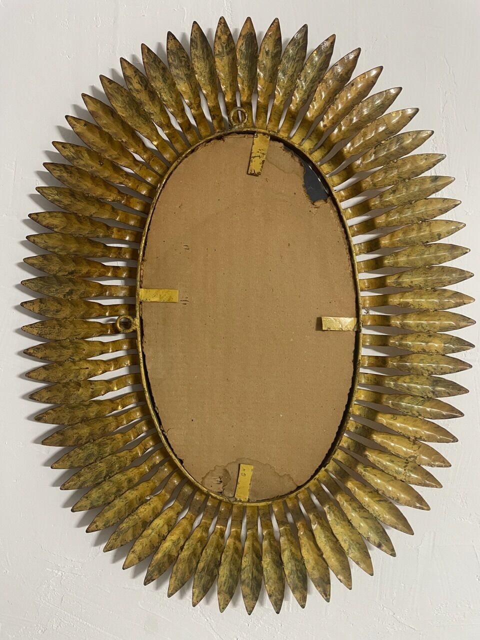 Mirror Sun wrought iron of the 50s Italian