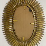 Mirror Sun wrought iron of the 50s Italian