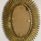 Mirror Sun wrought iron of the 50s Italian