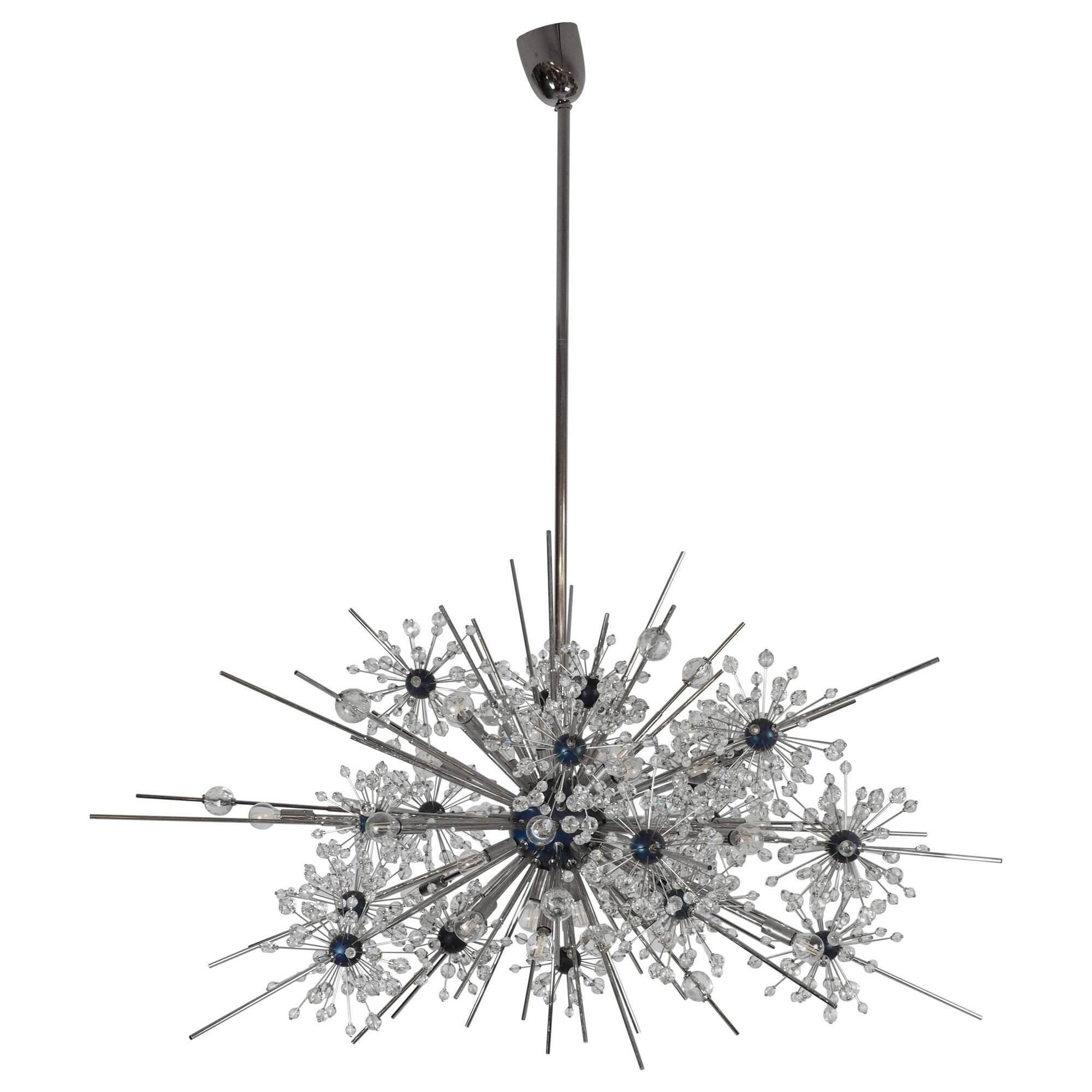 Chandelier "Metropolitan" Met Starburst by Grand J. & L. Lobmeyr, an extremely rare piece.