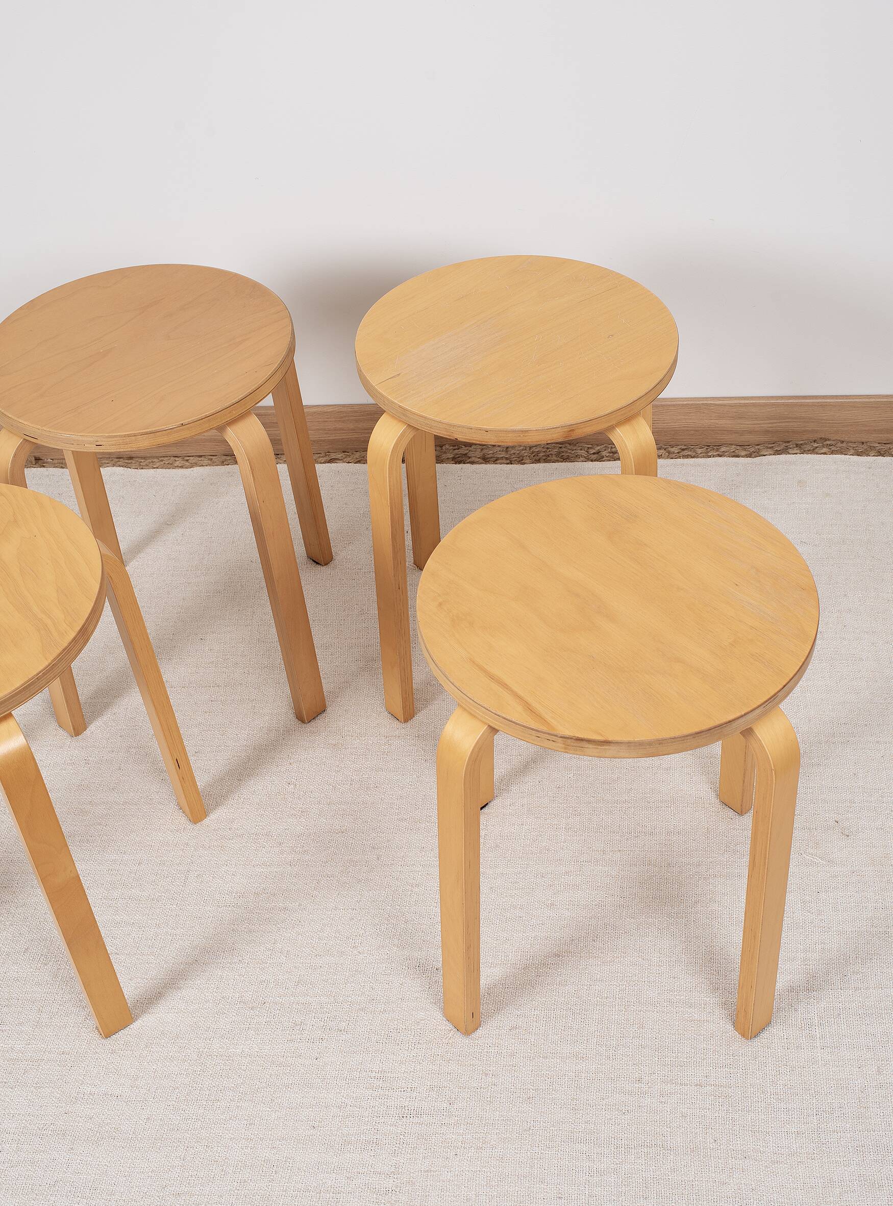 Ikea stools, frosta model, from the 90s. set of 4.