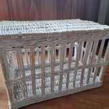 Bleached wicker trunk - toy chest
