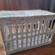 Bleached wicker trunk - toy chest