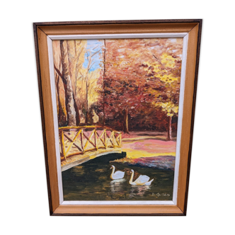 Autumn nature painting