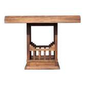 Vintage wooden dining table, wooden table, living room table, interior decor